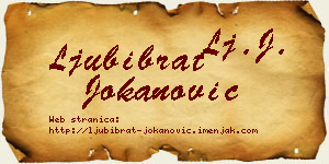Ljubibrat Jokanović vizit kartica